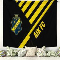 AIK Futbolo Sieninis Gobelenas Estetiškas Sienos Kabinamas Spausdintas Audinio Antklodė Dekoratyviniai Gobelenai Miegamajam Svetainei Namų Dekoras 150cm x 200cm