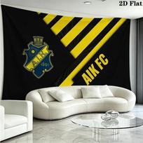 AIK Futbolo Sieninis Gobelenas Estetiškas Sienos Kabinamas Spausdintas Audinio Antklodė Dekoratyviniai Gobelenai Miegamajam Svetainei Namų Dekoras 180cm x 230cm