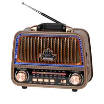 Portable Radio Analog Solar FM Kruger&Matz Bluetooth Battery Aux