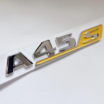 3D ABS Chromo Juodos Raudonos Raidės Automobilio Bagažinės Emblema Lipdukas Mercedes Benz A45 AMG W177 W176 A45S Logotipui Automobilio Aksesuarai
