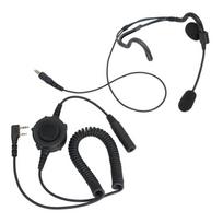 Taktinis radijo ryšio ausinės su mikrofonu, 7,1 mm U174 jungtimi ir U94 PTT, skirtos Kenwood Baofeng UV-5R UV-82 racijoms