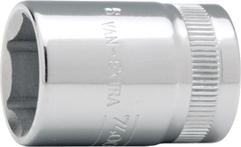 rankinis šešiakampis antgalis 3/8" varžtams su 22 mm galvute, Bahco [7400SM-22]