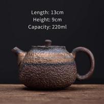 250ml Old Rock Mud Stone Pattern Teapot Handmade Vintage Teapot 250ml gray