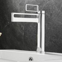 Creative Fashion Bathroom Basin Faucet Gold/Chrome Brass Hot And Cold Mixed Faucet Hollow out Single Handle Sink Tap Hollowed gray