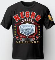 NEGRO LEAGUE Vintage Shirt. T-SHIRT, ALL STAR, BLACK BASEBALL TEE, Unisex T-Shirt XXXL gray