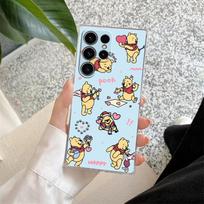 Winnie the Pooh Eeyore Draugai Skaidrus dėklas Samsung Galaxy S26 S25 Ultra S24 S22 S26 Plus S20 S23 S21 S25 FE 5G Clear Cover Galaxy S23 Ultra