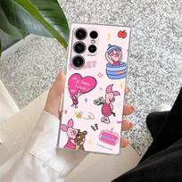 Winnie the Pooh Eeyore Draugai Skaidrus dėklas Samsung Galaxy S26 S25 Ultra S24 S22 S26 Plus S20 S23 S21 S25 FE 5G Clear Cover Galaxy S24
