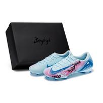 Nike Mercurial Vapor 16 Abrasion Resistant Soccer Shoes Unisex Blue Pink FQ8374-400(Team80-S-BOX) 42
