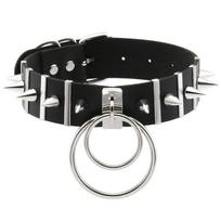 New Spiked Choker Punk Collar Women Men Rivets Studded Chocker Chunky Necklace Goth Jewelry Metal Gothic Emo Accessories black