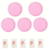5 Pcs HVAC Vent Odor Eliminator Solid Air Freshener Beads Long Lasting Whole House Scent Diffuser for Home AC Filter Closet Vehicle rožinė