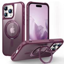 iPhone 16 15 14 13 12 11 Pro Max dėklas su 360° besisukančiu magnetiniu žiedu [Suderinamas su Mag-safe][Nematoma stovykla] Dangtelis For iPhone 13 Pro