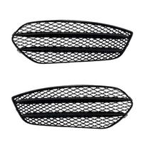 Front Side Grill Air Vent Trim Cover Mesh Grid For Mercedes Benz CLA Class W117 C117 CLA200 CLA220 CLA45 AMG Line 2013-2016 black