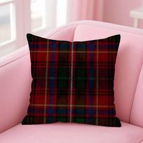 Nordic Scottish Pattern Tartan Pillow Case Pattern Printed Pillowcase For Living Room Sofa Cushion Cover & Bedroom Decor Peach skin 18*18(CM)-1Pcs white
