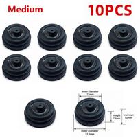 10Pcs Wear Resistant Air Pump Diaphragm Cup  for Freshwater Marine Aquarium 10Pcs Medium black