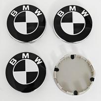 4 vnt. BMW 50-mečiui E90 E60 F10 F20 G20 G30 E53 E85 E70 56mm 68mm Mėlynas Baltas Automobilio Ratlankio Dangtelis Ratlankio Centrinis Dangtelis Emblema Ženklelis Priedai dbjs35 56mm 4pcs juoda balta spalva