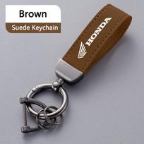 For Honda CB CB400 CB650F CBF Africa Twin CRF1100L CRF 1100 Suede Motorcycle Logo Keychain Keyring Key Chain Lanyard Accessories ruda