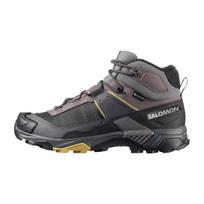 SALOMON X ULTRA 5 Waterproof Mid top Hiking Shoes Men's Gray 44 black