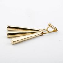 Zoro Style Gold Earrings - One Piece Cosplay Accessories beige
