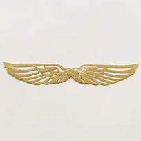 50Pcs Gold Wings Chocolate Cake Party Decoration Wizard Topper Hollowed Wing Cupcake Toppers Snitch Wedding Candy Decor beige