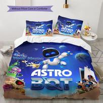 ASTRO BOT Custom Name Pattern Bedding,Quilt Set Quilt Cover Pillowcase Home Birthday Gift(1 * duvet cover + 2 * pillowcase, without core) 135x200cm
