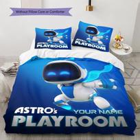 ASTRO BOT Custom Name Pattern Bedding,Quilt Set Quilt Cover Pillowcase Home Birthday Gift(1 * duvet cover + 2 * pillowcase, without core) 140x200cm