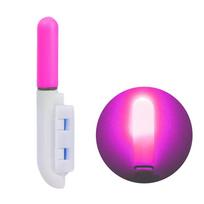 1/5pcs Color Glow Stick Bite Alarm Detachable LED Fishing Rod Light Stick Luminous Waterproof for Night Fishing Accessorie 2pcs rožinė