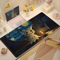Cute Psyduck Gaming Mouse Pad PC Ppikachu Gamer Cabiner Keyboard Rug PpokemonS Desktop Mouse Mat Carpet Starry Night Mousepad 40x80x0.2cm