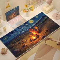 Cute Psyduck Gaming Mouse Pad PC Ppikachu Gamer Cabiner Keyboard Rug PpokemonS Desktop Mouse Mat Carpet Starry Night Mousepad 40x80x0.2cm
