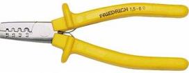 FRIEDRICH Presavimo replės gnybtų vamzdeliams nuo 1,5 iki 6,0 mm², ilgis 145 mm