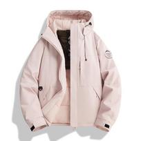 Trendy Unisex Dopamine Color Warm Graphene Jacket for Teens - Windproof and Cold Protection white