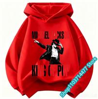 Michael Jackson BAD albumo spaudinio vaikiškas džemperis su gobtuvu, unisex, vintažinis hip hopo megztinis su gobtuvu, laisvalaikio gatvės aprangos viršus 150 red