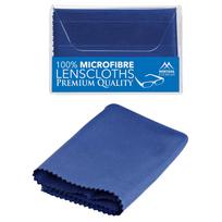 Premium Microfiber Glasses Cloth 220g - Black 18x15 blue