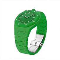 Dirželis Royal Pop Swatch X AP kišeniniam laikrodžiui Keitiklis į apyrankę Laikrodžio apyrankės pakeitimas Correa Aksesuarai Keraminis dirželis+Korpusas For Royal POP žalia
