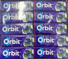 ORBIT BLUEBERRY sugar-free berry gums x10 30 pieces 420g 420g