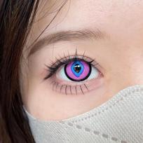 1pair Aventurine Cosplay spalvoti kontaktiniai lęšiai Halloween Kontaktai Honkai Star Rail -7.00 gray