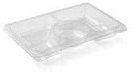 Multi Dėklas Zen Tapas 3 skyrių stačiakampis 312/312/130ml I250xP166xA33mm RPET skaidrus, 4 vnt. x 60 vnt./kartoninė dėžė
