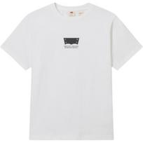 Levis Loose Casual Comfortable Ribbed Round Neck Short Sleeve T-Shirt Men Tops White 002X5-0001 XL white