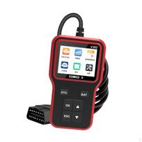 OBD2 Scanner Battery Tester for All OBDII Cars Reliable Automotive Maintenance Portable Auto black