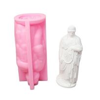 Goddess Statue Silicone Candle Molds for Epoxy Resin Candle Soap Making Home Decoration Cement Gypsum Silicone Molds 1 pink
