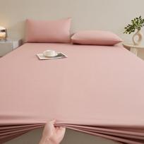 Naujas vienspalvis medvilninis paklodis su gumyte, vieno gabalo, studentų bendrabučiams, tinkamas visiems sezonams, skalbiamas paklodis su gumyte, pilnai apgaubiantis 120 * 200 + 20cm single bed hat