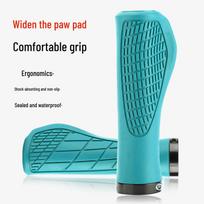 NPY Non-Slip Shock-Absorbing Lockable Rubber Handlebar Grips for Mountain and Folding Bikes.