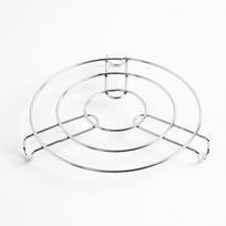 Virtuvinis apvalus plieninis puodo stovas (18 cm) puodo stovas white