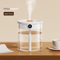 New 2L Double Spray Humidifier Atomizer Usb Large Capacity Home Mute Bedroom Office Night Light Digital Display Humidifier balta