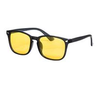 High Quality SHINU Night Vision Eyeglasses Car Driving Glasses Yellow Lens Goggles See Clear Day Night Rectangular Glasses diopter 0 yellow