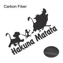Hakuna Matata Gyvūnų Automobilių Lipdukai Automobilio Langas Bamperis Vinilinės Decal Atspindintys Vandeniui Atsparūs Motociklo Kėbulas Kuro Bakas Apdaila 25x13cm black