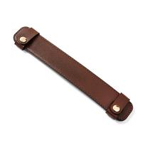 Women Lady Decompression Bag Strap Anti Pinch Anti Slip Handle Fixing Clip Wide Leather Underarm Pad Shoulder Pads Armpit Bag tamsiai ruda spalva