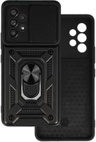 Fusion Accessories Slide Camera Armor dėklas skirtas Samsung Galaxy A53 5G juodos spalvos