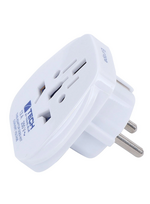 Blue Mėlyna TRAVEL Mėlynas PRZEJŚCIÓWKA ADAPTER UNIWERSALNA ŚWIAT -> SHUCKO