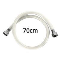 White High Pressure Flexible Hose Spiral Plastic Wrapped PVC Braided Hose 30-200cm Bathroom Water Inlet Hose Water Heater white