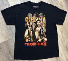 Terrifier 2 Sienna T-Shirt Size XL Official Damien Leone TERRIFIER Horror Gore Unisex T-Shirt S gray